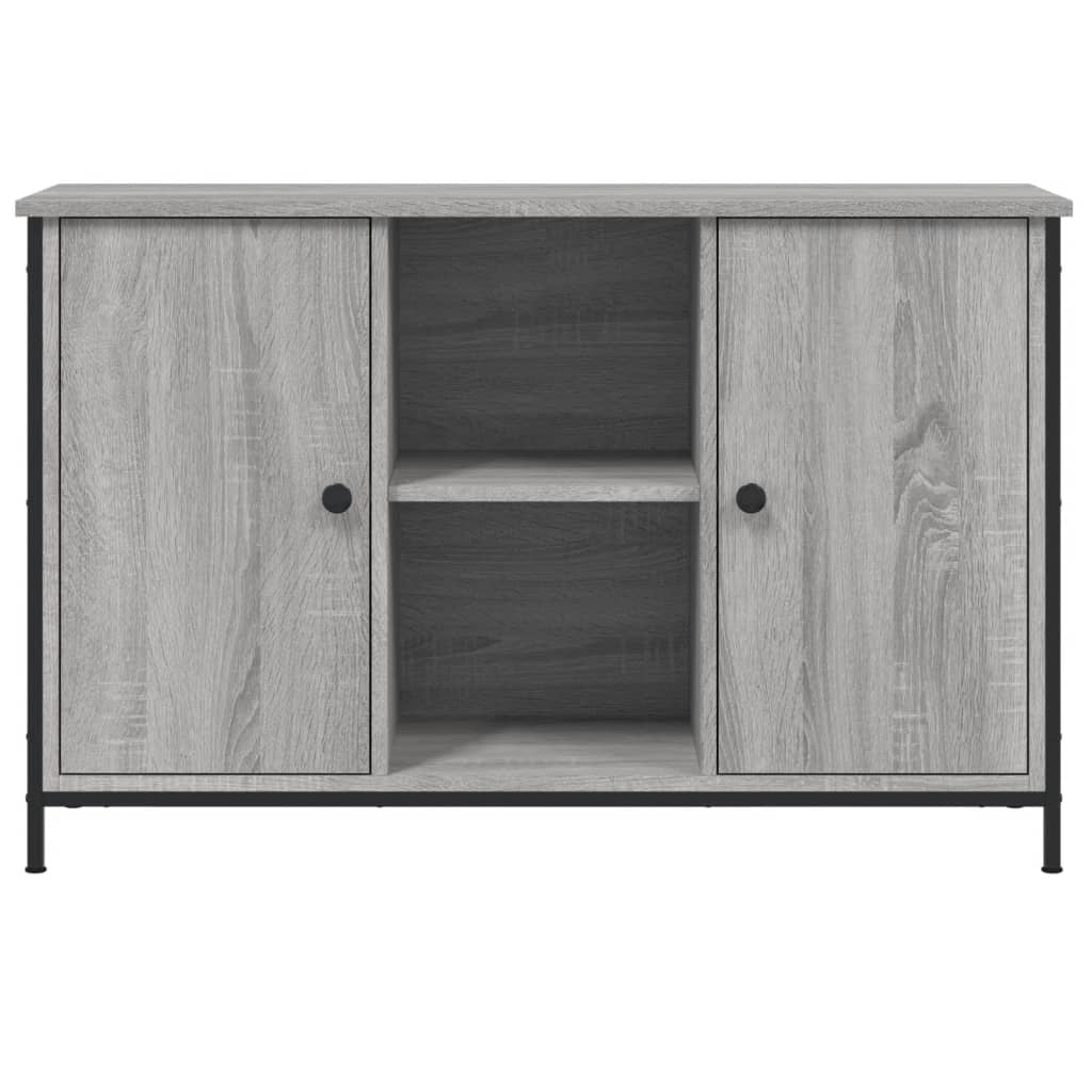 Meuble TV sonoma gris 100x35x65 cm bois d'ingénierie - XIOS