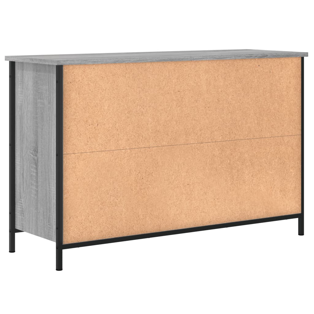 Meuble TV sonoma gris 100x35x65 cm bois d'ingénierie - XIOS
