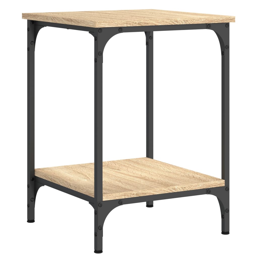 Table basse chêne sonoma 40x40x55 cm bois d'ingénierie - XIOS