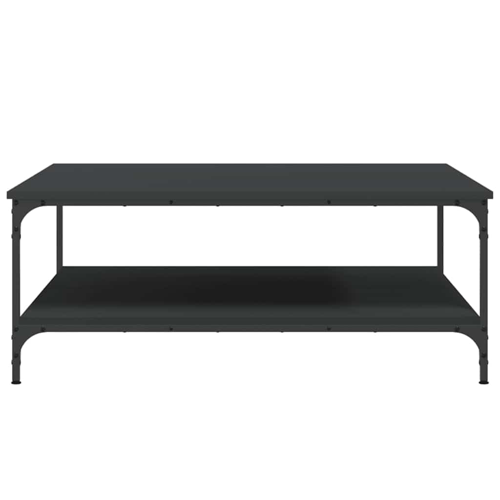 Table basse noir 100x100x40 cm bois d'ingénierie - XIOS