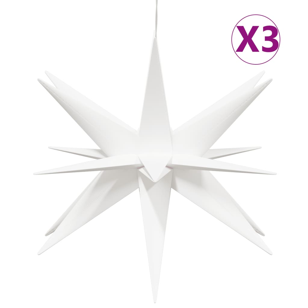 Lumières de Noël avec LED 3 pcs pliable blanc 57 cm - XIOS