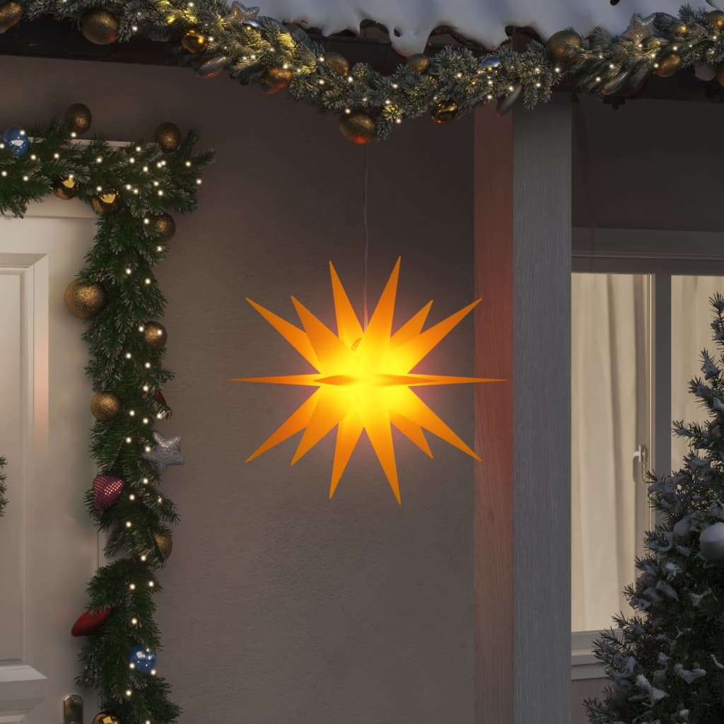 Lumières de Noël avec LED 3 pcs pliable jaune 57 cm - XIOS