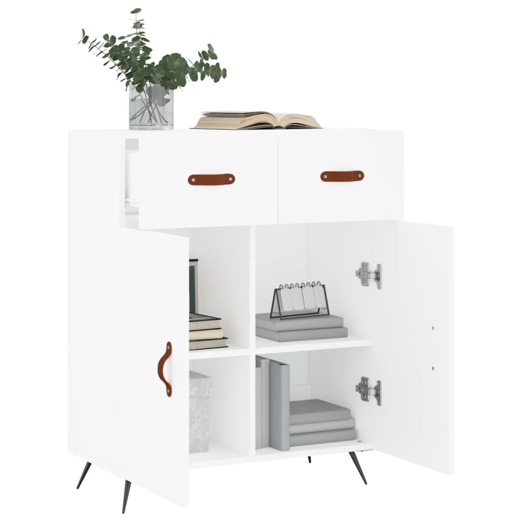 Buffet blanc 69,5x34x90 cm bois d'ingénierie - XIOS
