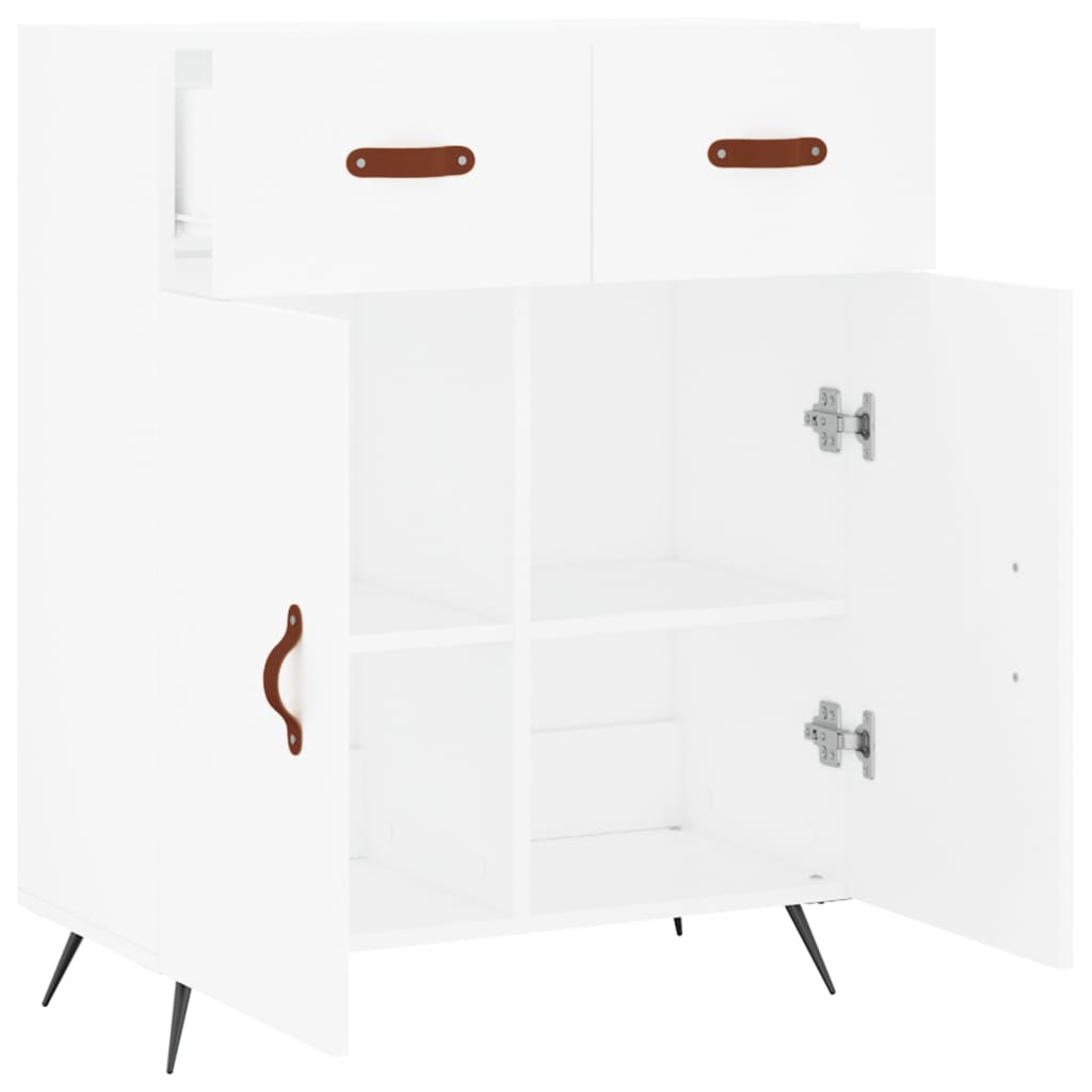 Buffet blanc 69,5x34x90 cm bois d'ingénierie - XIOS