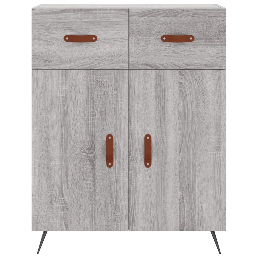 Buffet sonoma gris 69,5x34x90 cm bois d'ingénierie - XIOS