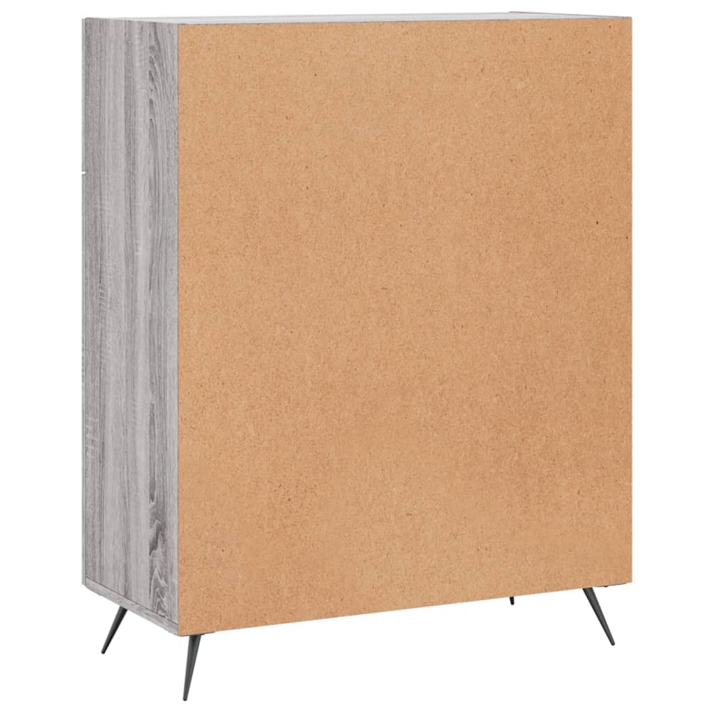 Buffet sonoma gris 69,5x34x90 cm bois d'ingénierie - XIOS