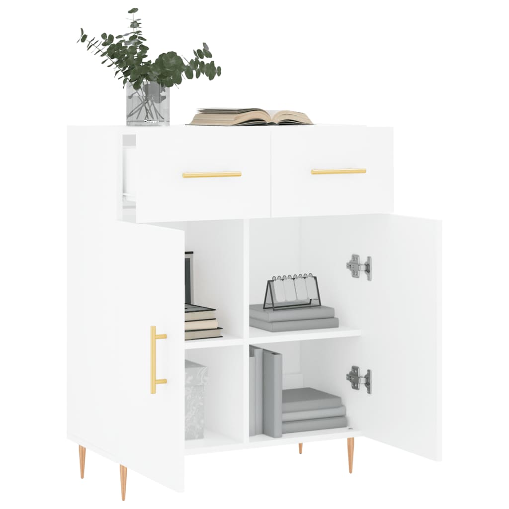 Buffet blanc 69,5x34x90 cm bois d'ingénierie - XIOS