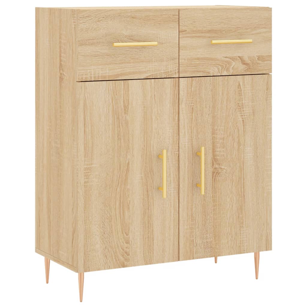 Buffet chêne sonoma 69,5x34x90 cm bois d'ingénierie - XIOS