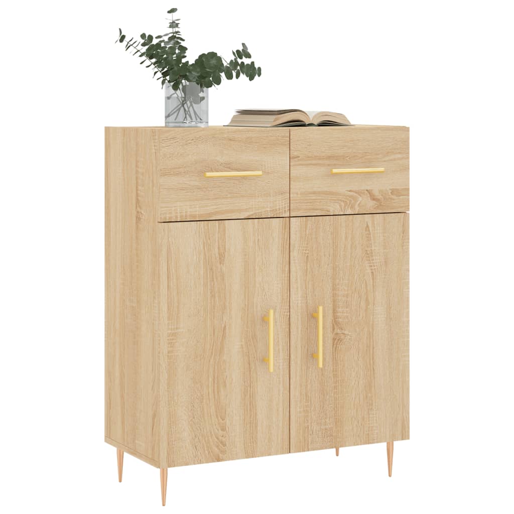 Buffet chêne sonoma 69,5x34x90 cm bois d'ingénierie - XIOS