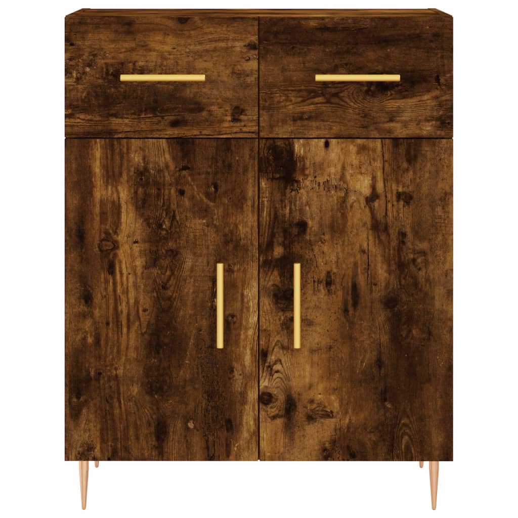 Buffet chêne fumé 69,5x34x90 cm bois d'ingénierie - XIOS