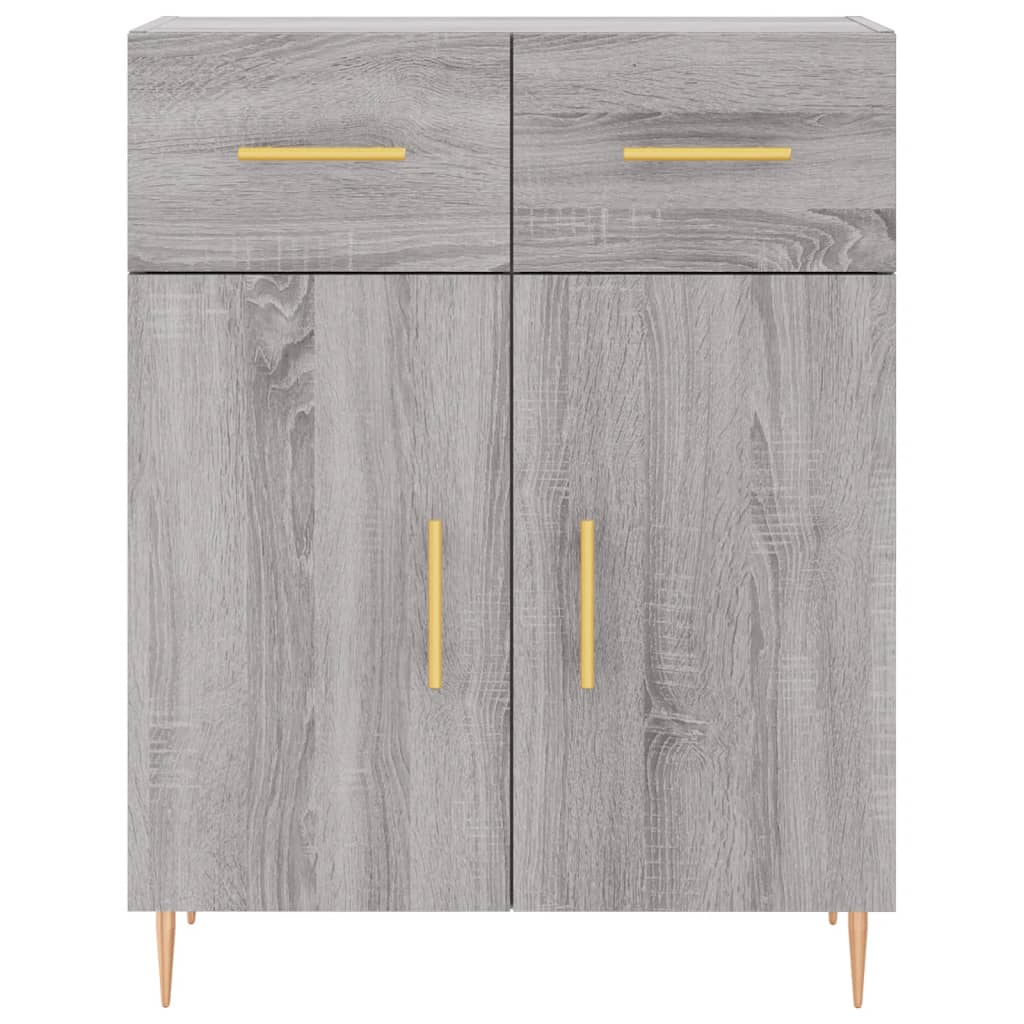 Buffet sonoma gris 69,5x34x90 cm bois d'ingénierie - XIOS