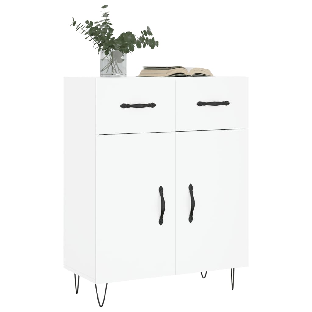 Buffet blanc 69,5x34x90 cm bois d'ingénierie - XIOS
