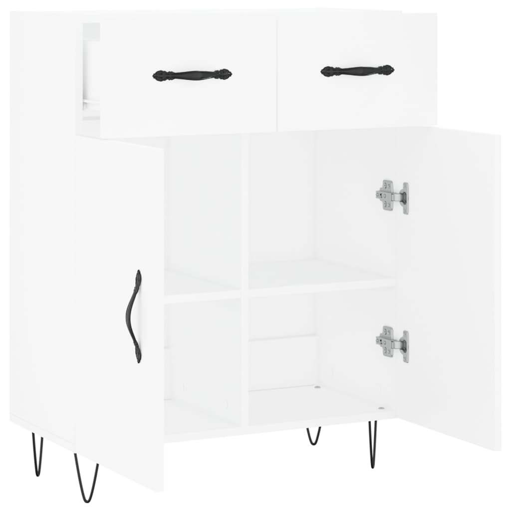 Buffet blanc 69,5x34x90 cm bois d'ingénierie - XIOS