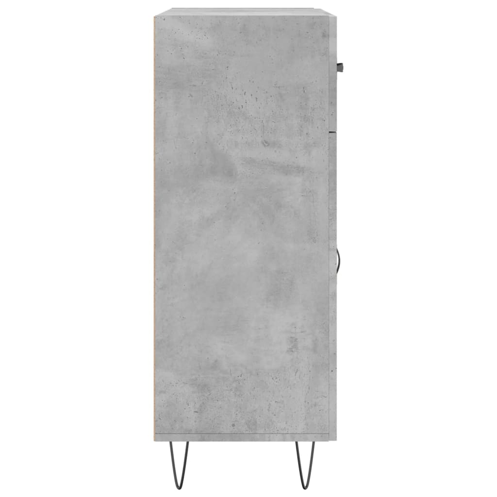 Buffet gris béton 69,5x34x90 cm bois d'ingénierie - XIOS