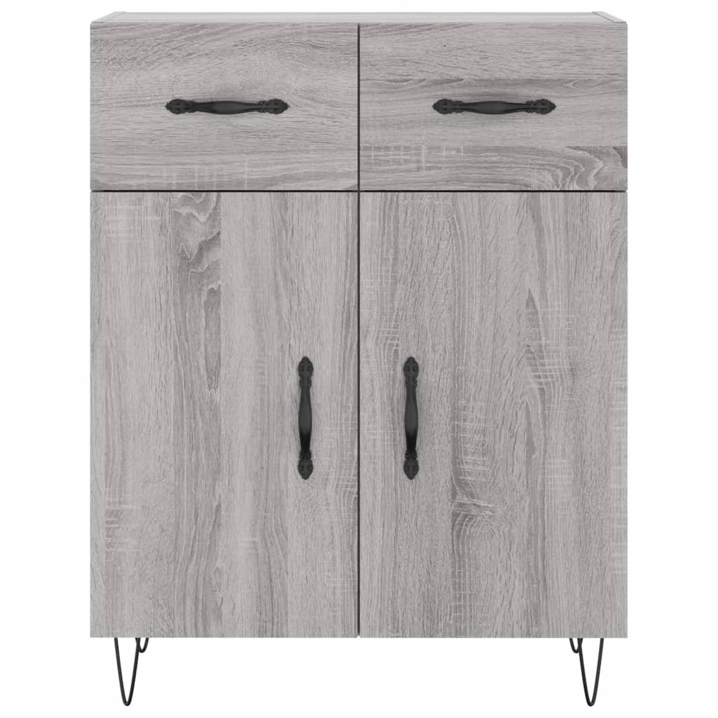 Buffet sonoma gris 69,5x34x90 cm bois d'ingénierie - XIOS