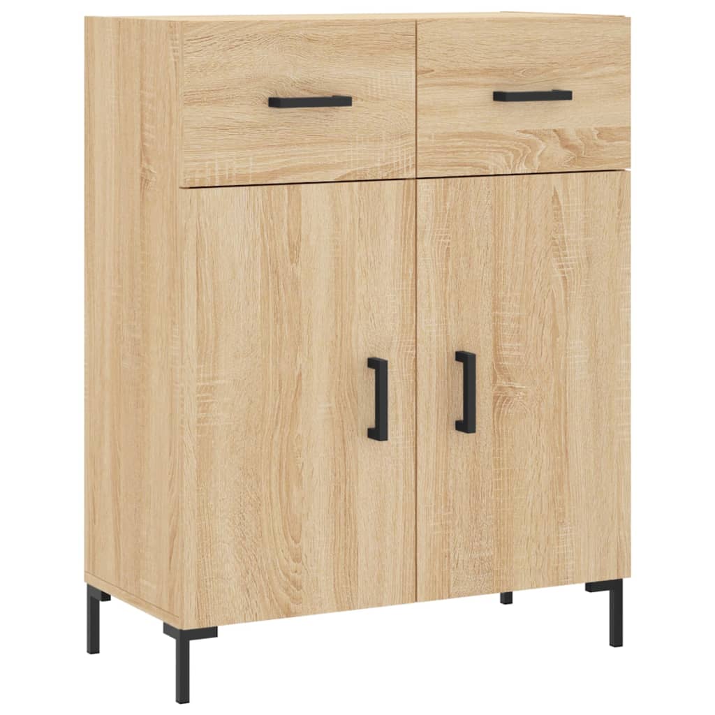 Buffet chêne sonoma 69,5x34x90 cm bois d'ingénierie - XIOS