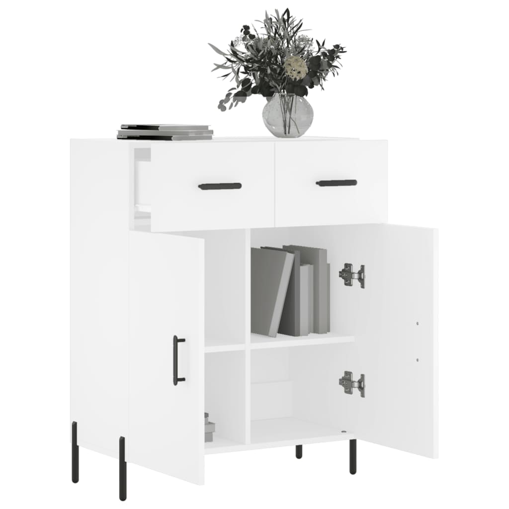 Buffet blanc 69,5x34x90 cm bois d'ingénierie - XIOS