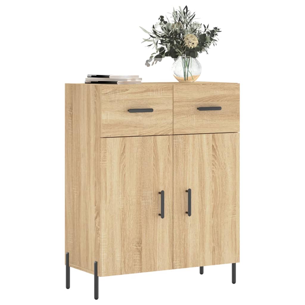 Buffet chêne sonoma 69,5x34x90 cm bois d'ingénierie - XIOS