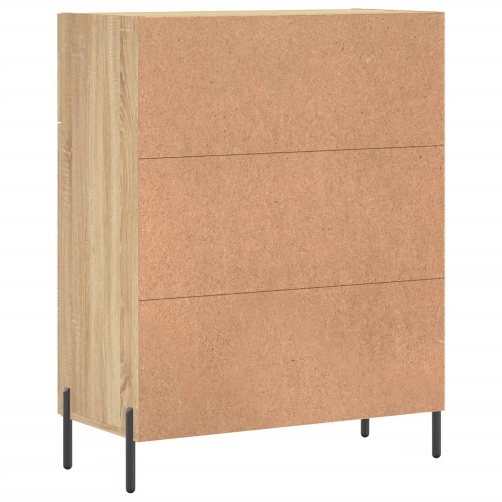 Buffet chêne sonoma 69,5x34x90 cm bois d'ingénierie - XIOS
