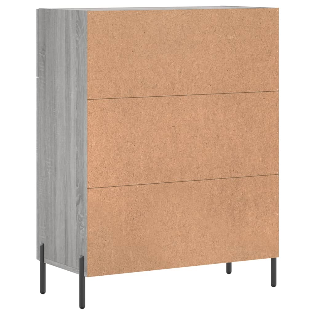 Buffet sonoma gris 69,5x34x90 cm bois d'ingénierie - XIOS