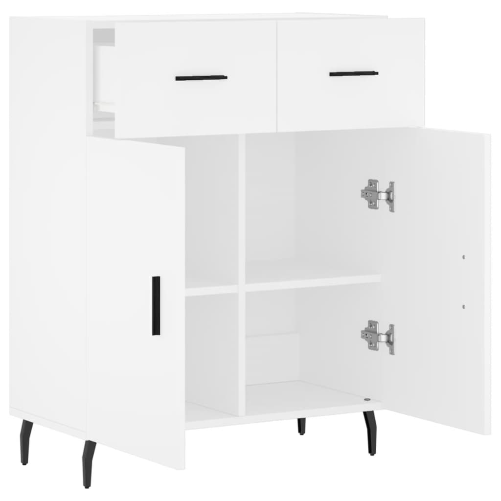 Buffet blanc 69,5x34x90 cm bois d'ingénierie - XIOS
