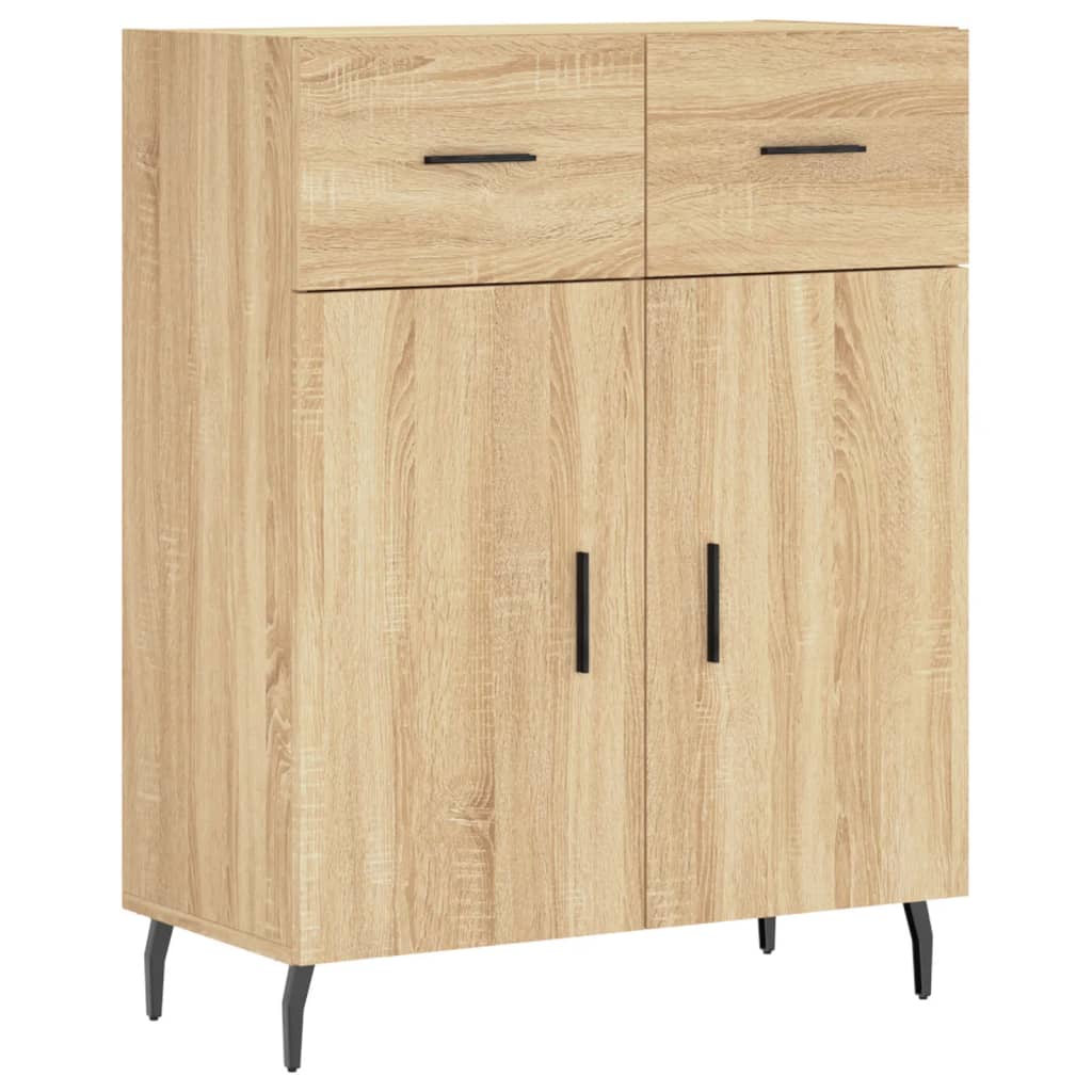 Buffet chêne sonoma 69,5x34x90 cm bois d'ingénierie - XIOS