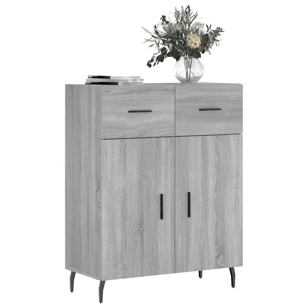 Buffet sonoma gris 69,5x34x90 cm bois d'ingénierie - XIOS
