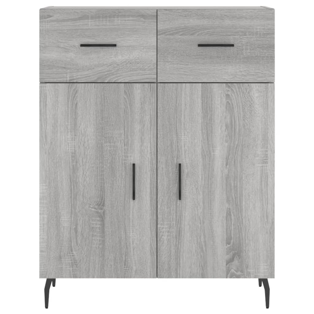 Buffet sonoma gris 69,5x34x90 cm bois d'ingénierie - XIOS
