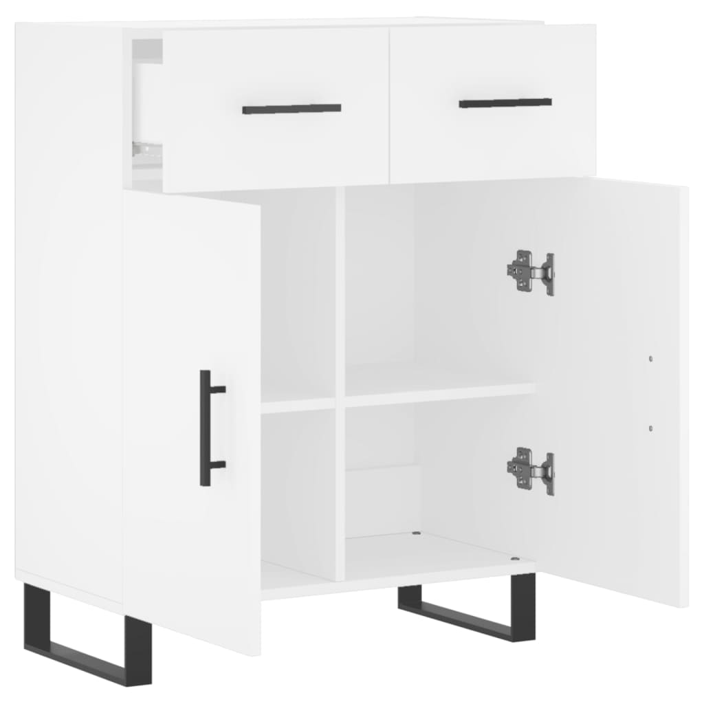 Buffet blanc 69,5x34x90 cm bois d'ingénierie - XIOS