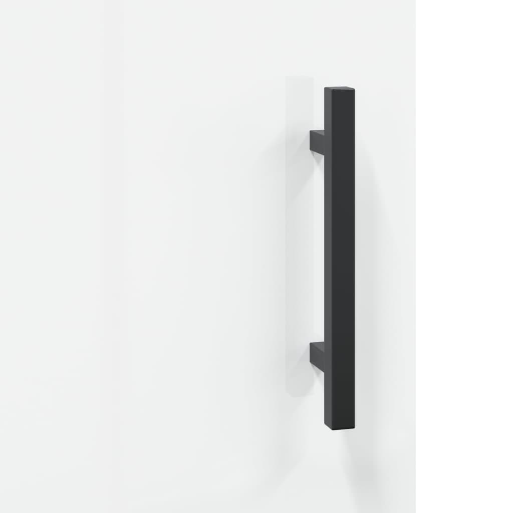 Buffet Blanc brillant 69,5x34x90 cm Bois d'ingénierie - XIOS