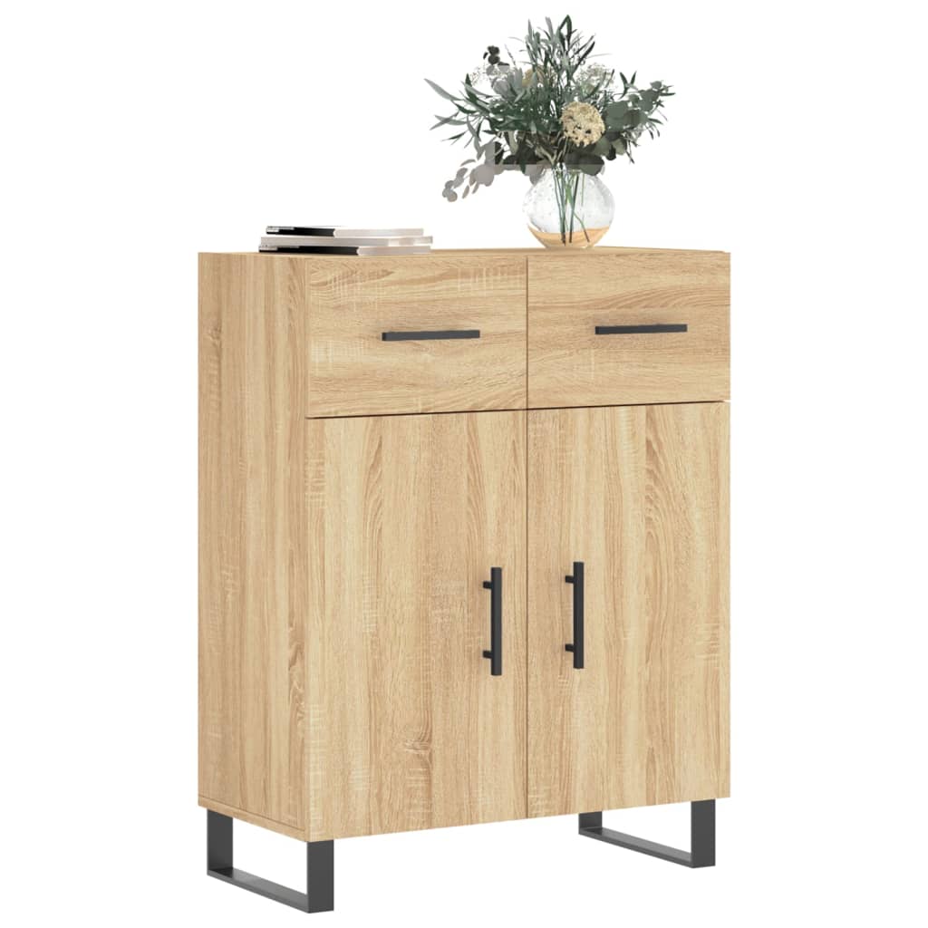Buffet chêne sonoma 69,5x34x90 cm bois d'ingénierie - XIOS