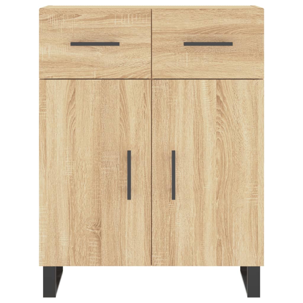 Buffet chêne sonoma 69,5x34x90 cm bois d'ingénierie - XIOS