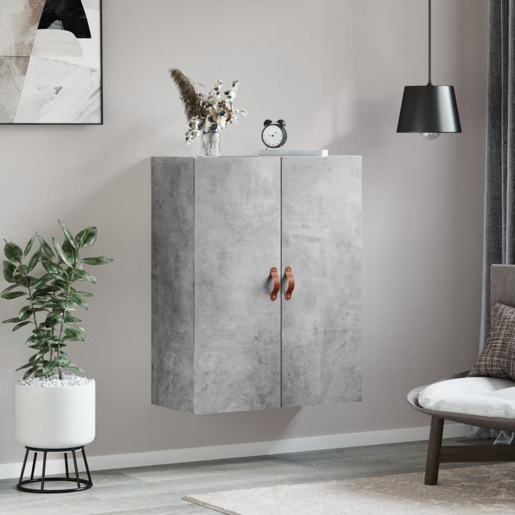 Armoire murale gris béton 69,5x34x90 cm - XIOS