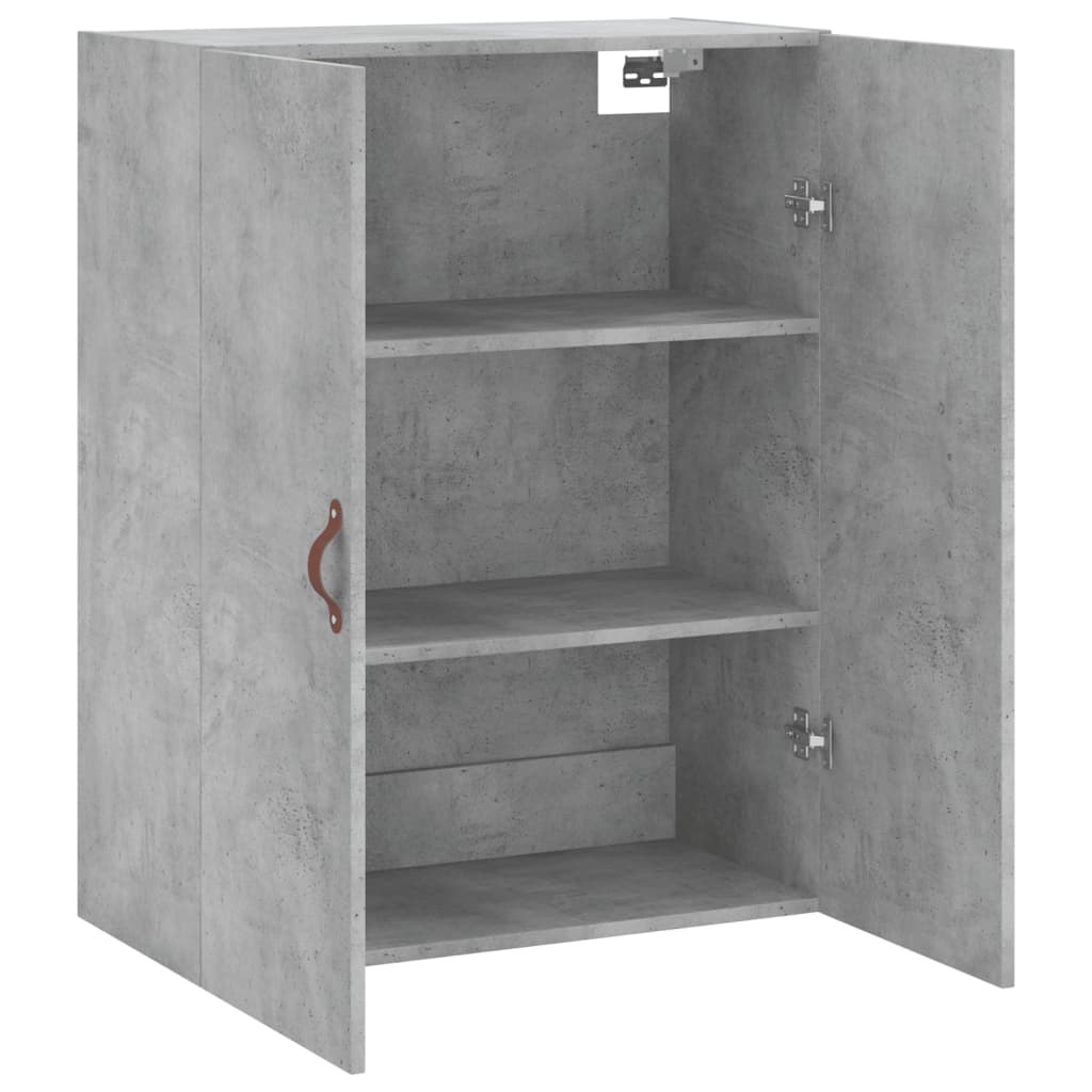 Armoire murale gris béton 69,5x34x90 cm - XIOS