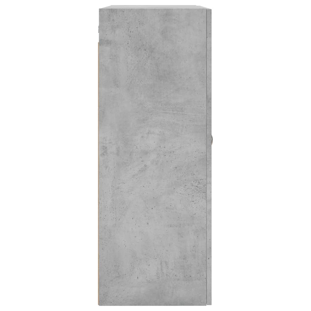Armoire murale gris béton 69,5x34x90 cm - XIOS
