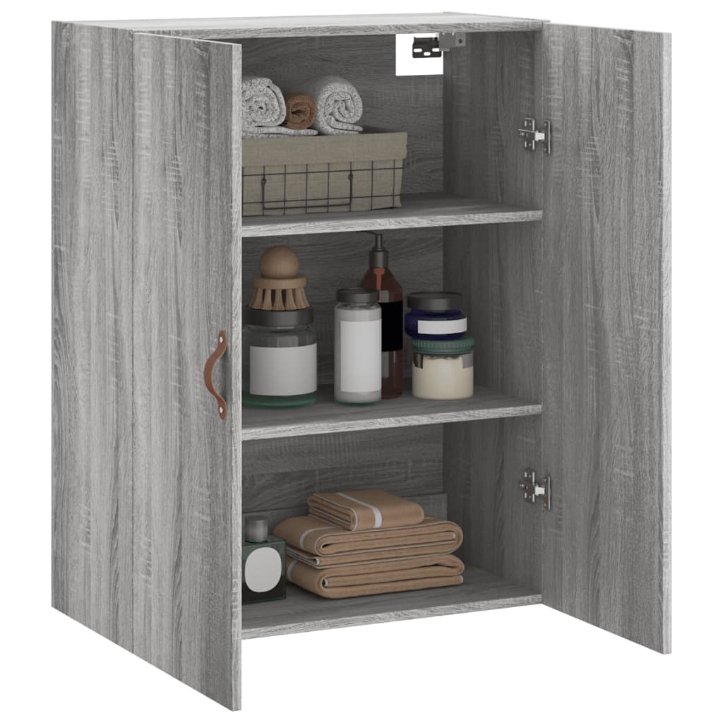Armoire murale sonoma gris 69,5x34x90 cm - XIOS