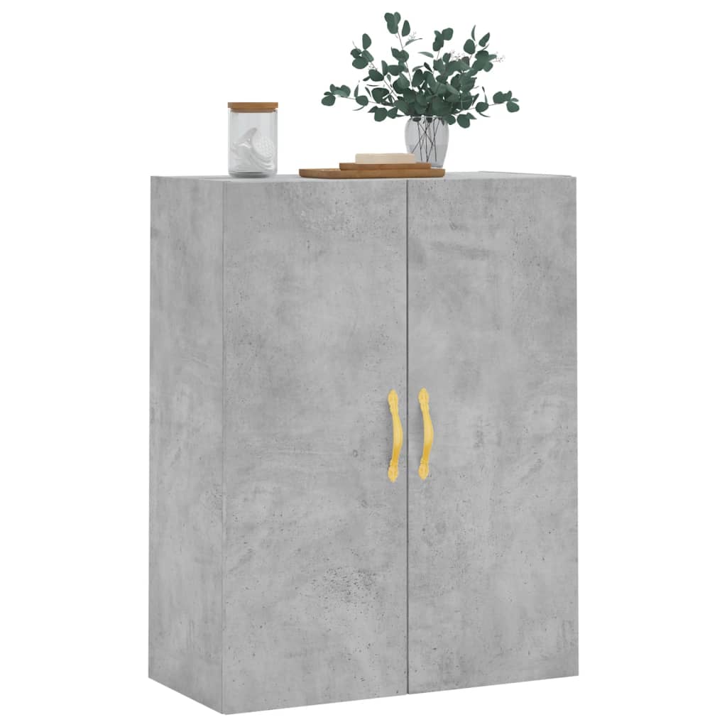 Armoire murale gris béton 69,5x34x90 cm - XIOS
