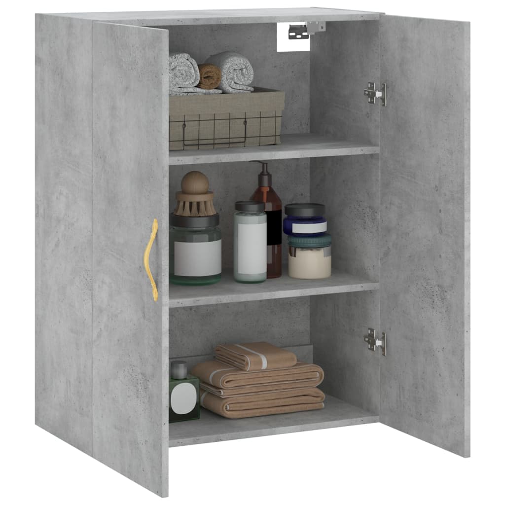 Armoire murale gris béton 69,5x34x90 cm - XIOS