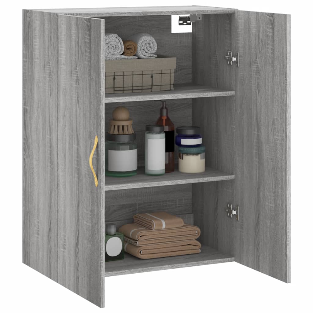 Armoire murale sonoma gris 69,5x34x90 cm - XIOS