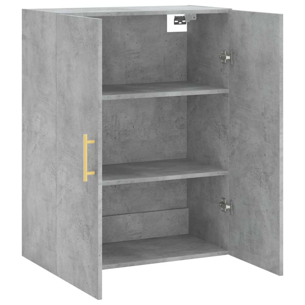 Armoire murale gris béton 69,5x34x90 cm - XIOS