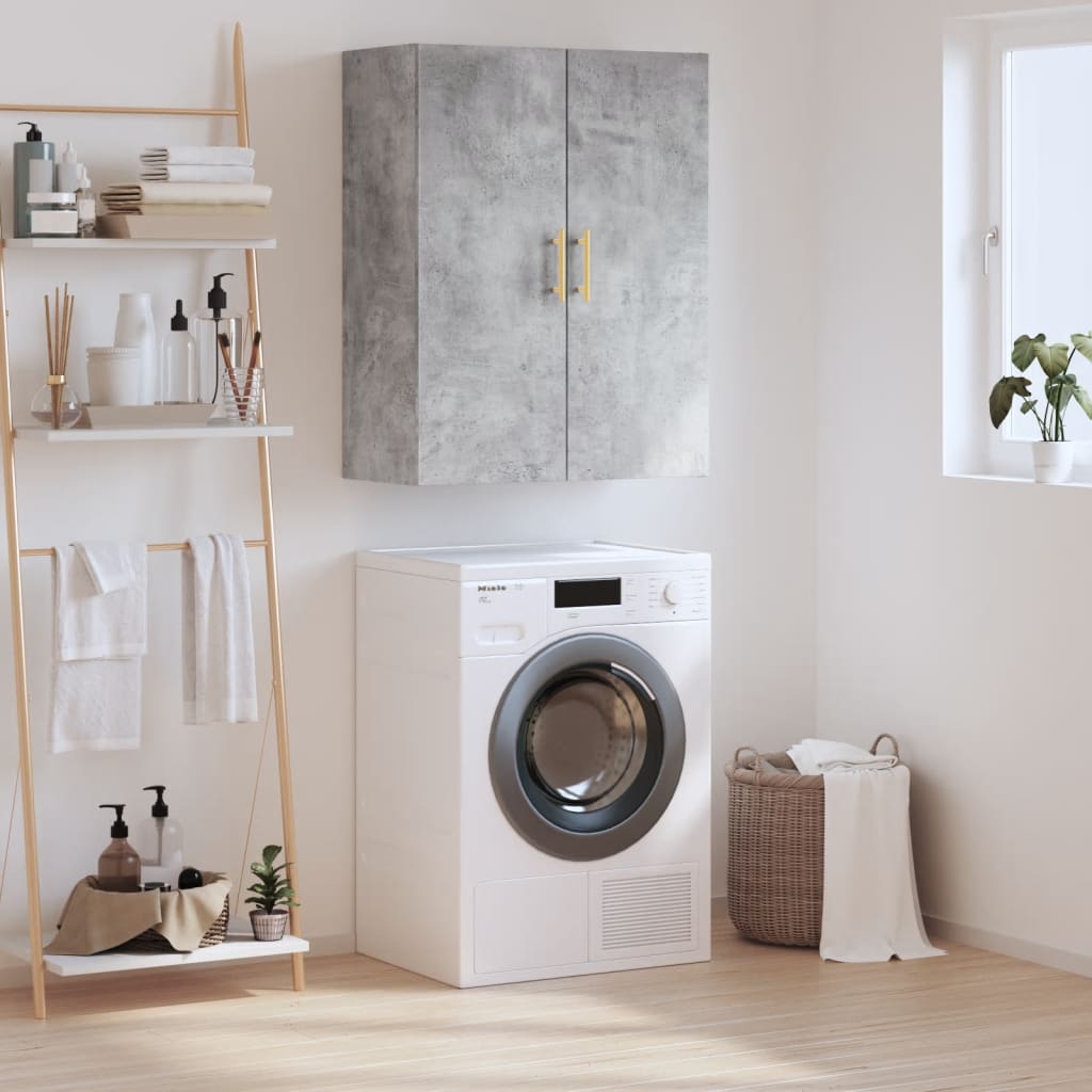 Armoire murale gris béton 69,5x34x90 cm - XIOS