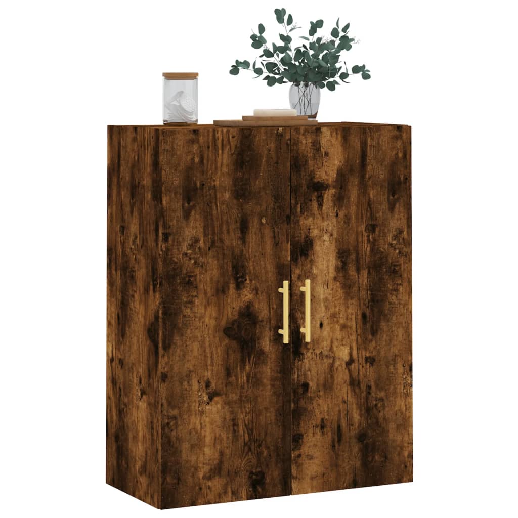 Armoire murale chêne fumé 69,5x34x90 cm - XIOS