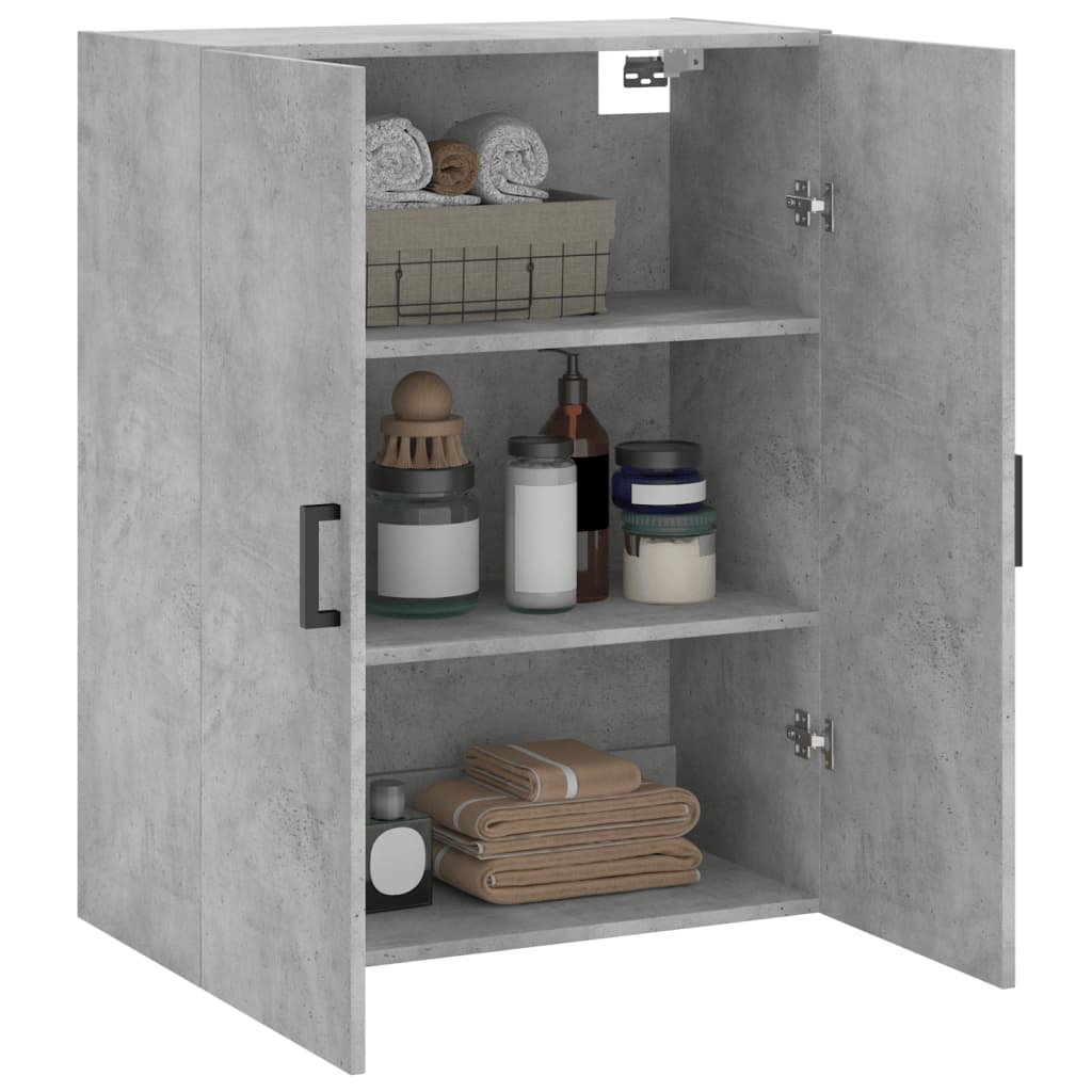 Armoire murale gris béton 69,5x34x90 cm - XIOS