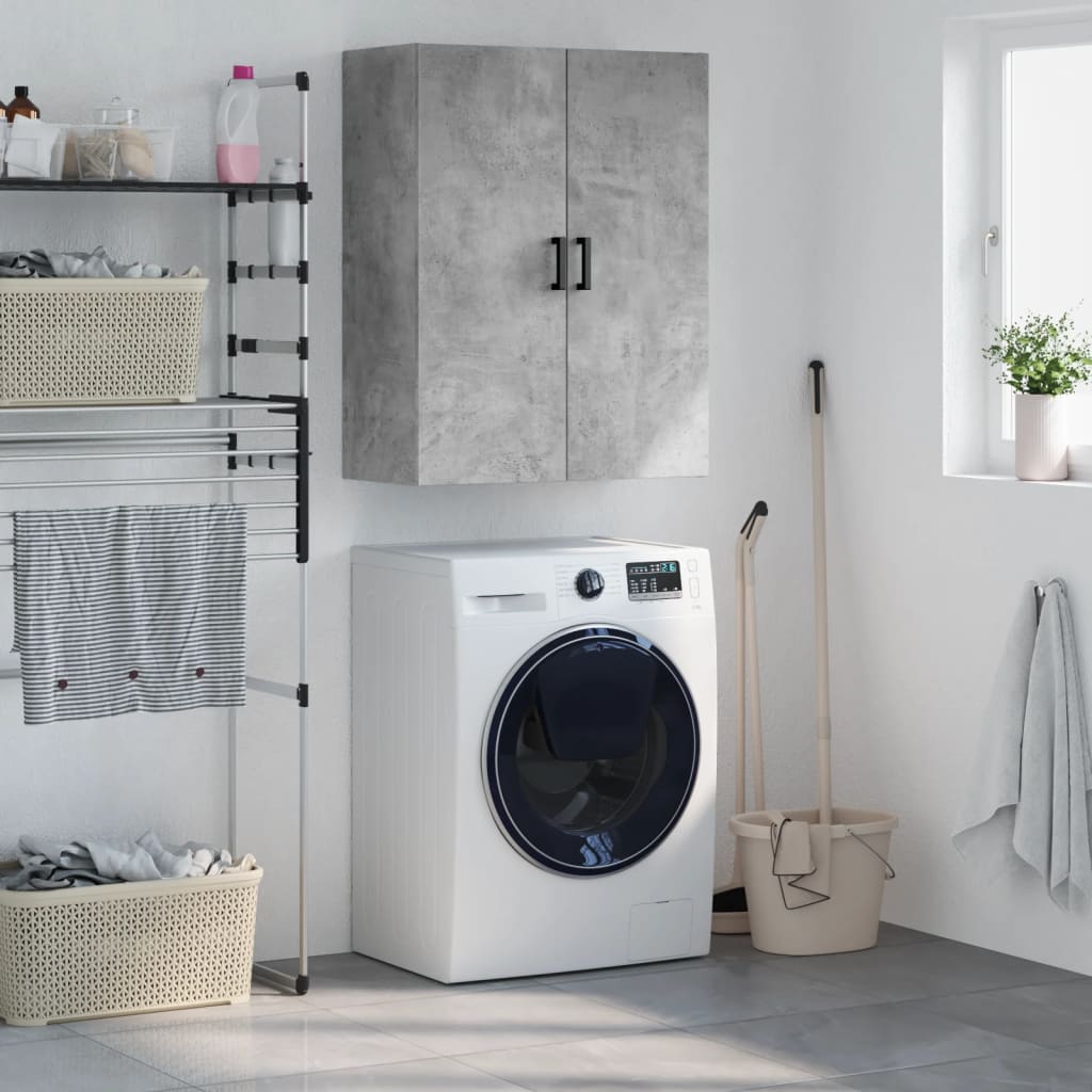 Armoire murale gris béton 69,5x34x90 cm - XIOS