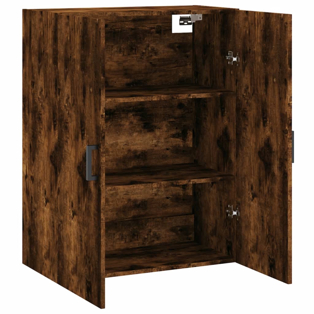 Armoire murale chêne fumé 69,5x34x90 cm - XIOS