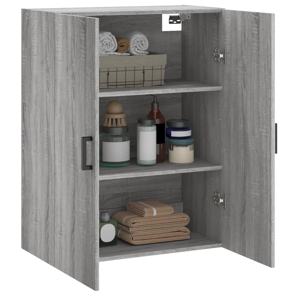 Armoire murale sonoma gris 69,5x34x90 cm - XIOS