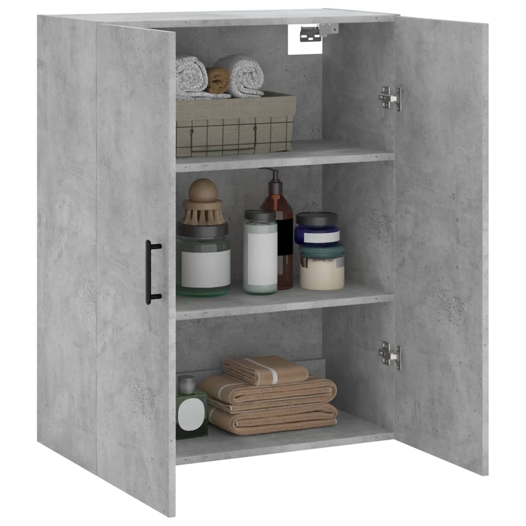 Armoire murale gris béton 69,5x34x90 cm - XIOS