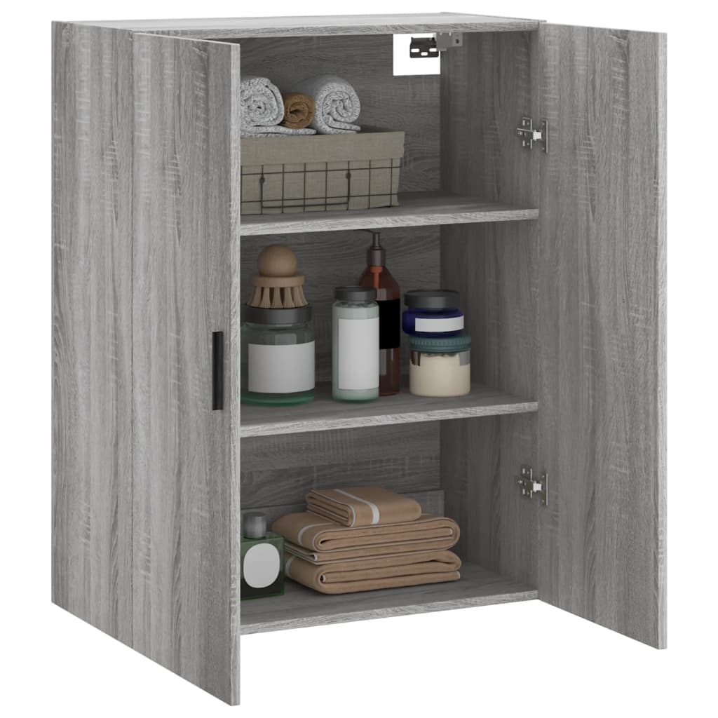 Armoire murale sonoma gris 69,5x34x90 cm - XIOS