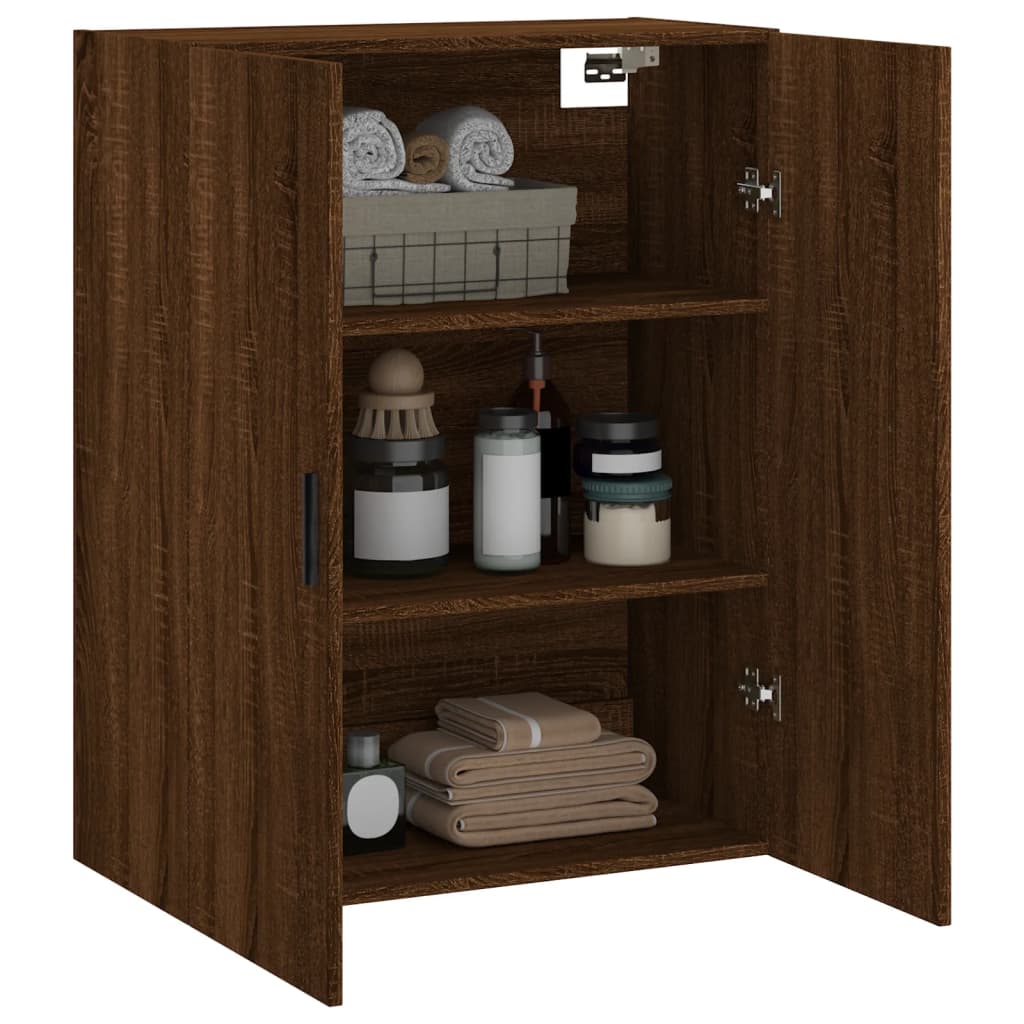 Armoire murale chêne marron 69,5x34x90 cm - XIOS