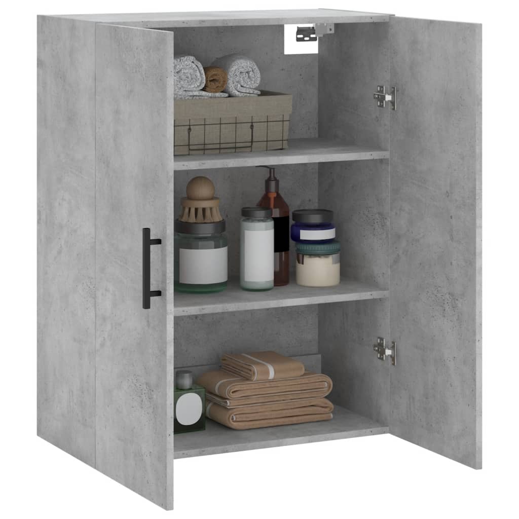 Armoire murale gris béton 69,5x34x90 cm - XIOS